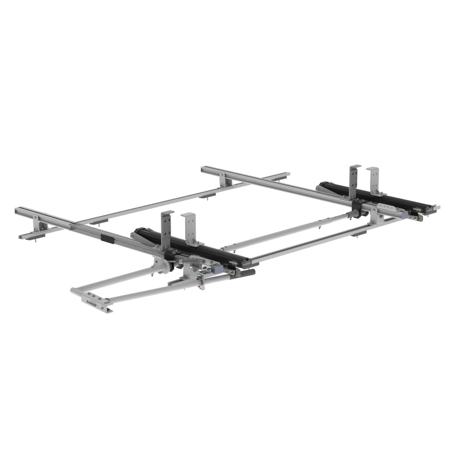 Max Rack Low Roof Drop Down Ladder Rack, Single Side, Ford Transit LR LWB – 1840-FTL