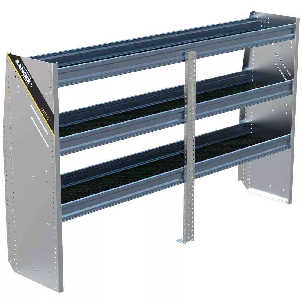 N4 Composite Aluminum Van Shelving, 72″ Wide, 3 Trays – N4-RA72-3C