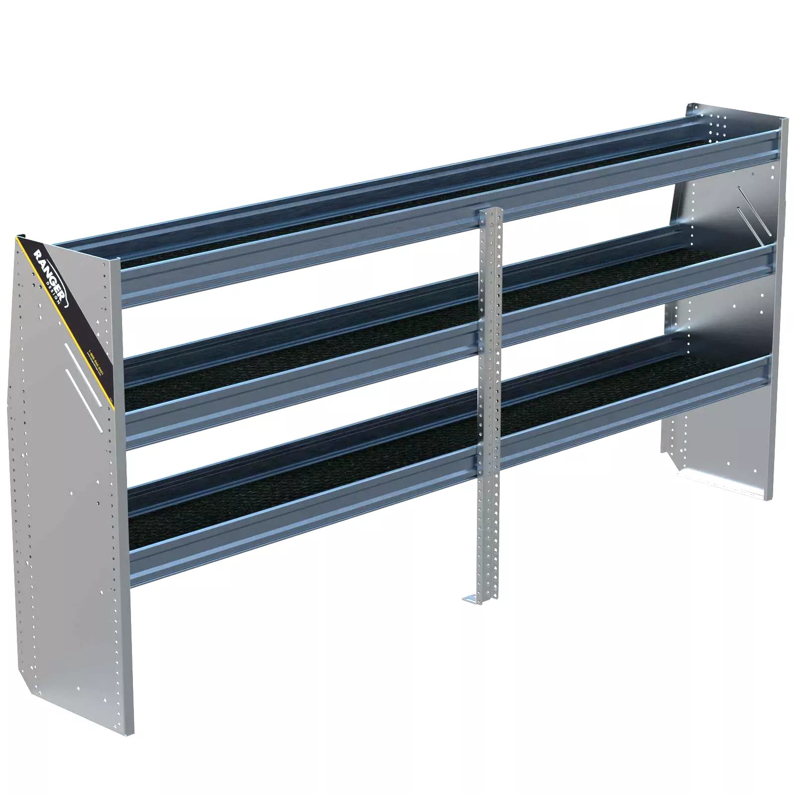N4 Aluminum Van Shelving, 96″ Wide, 3 Trays – N4-RA96-3