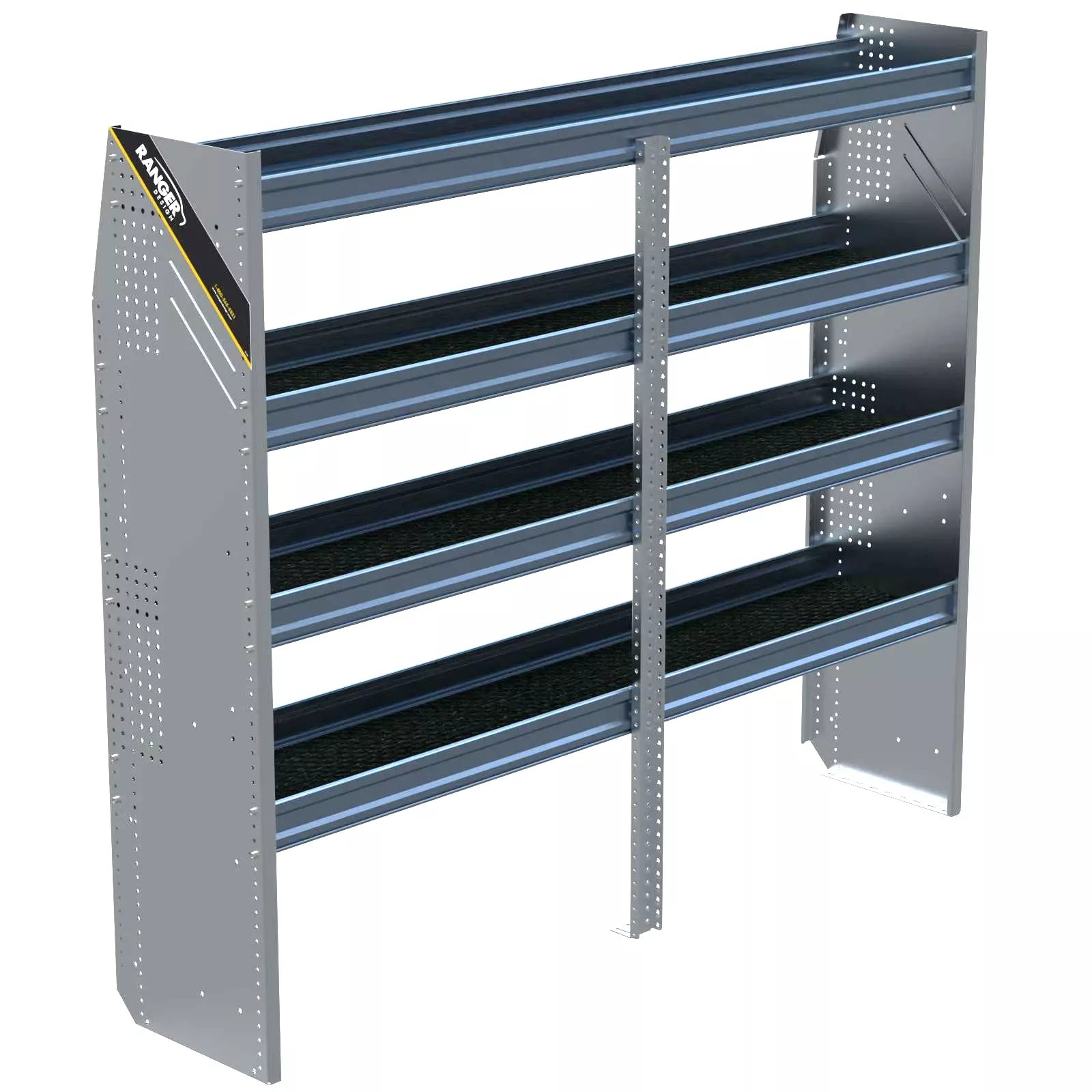 N5Aluminum Van Shelving, 72″ Wide, 4 Trays – N5-RA72-4C