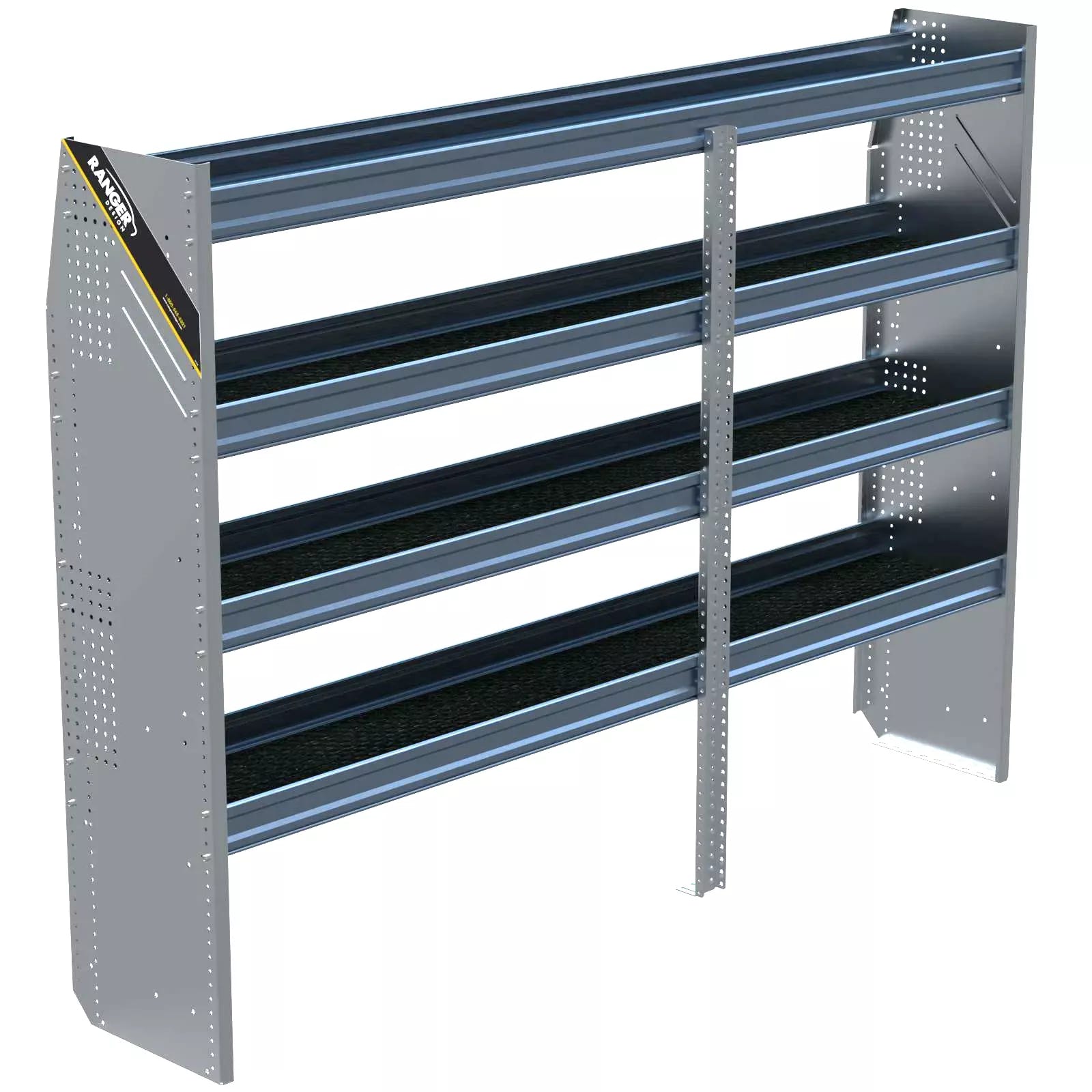 N5 Aluminum Van Shelving, 84″ Wide, 4 Trays – N5-RA84-4