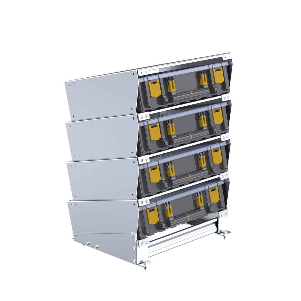 Partskeeper Parts Organizer Storage Cabinet w/ 4 Carry Cases – 62-U5074