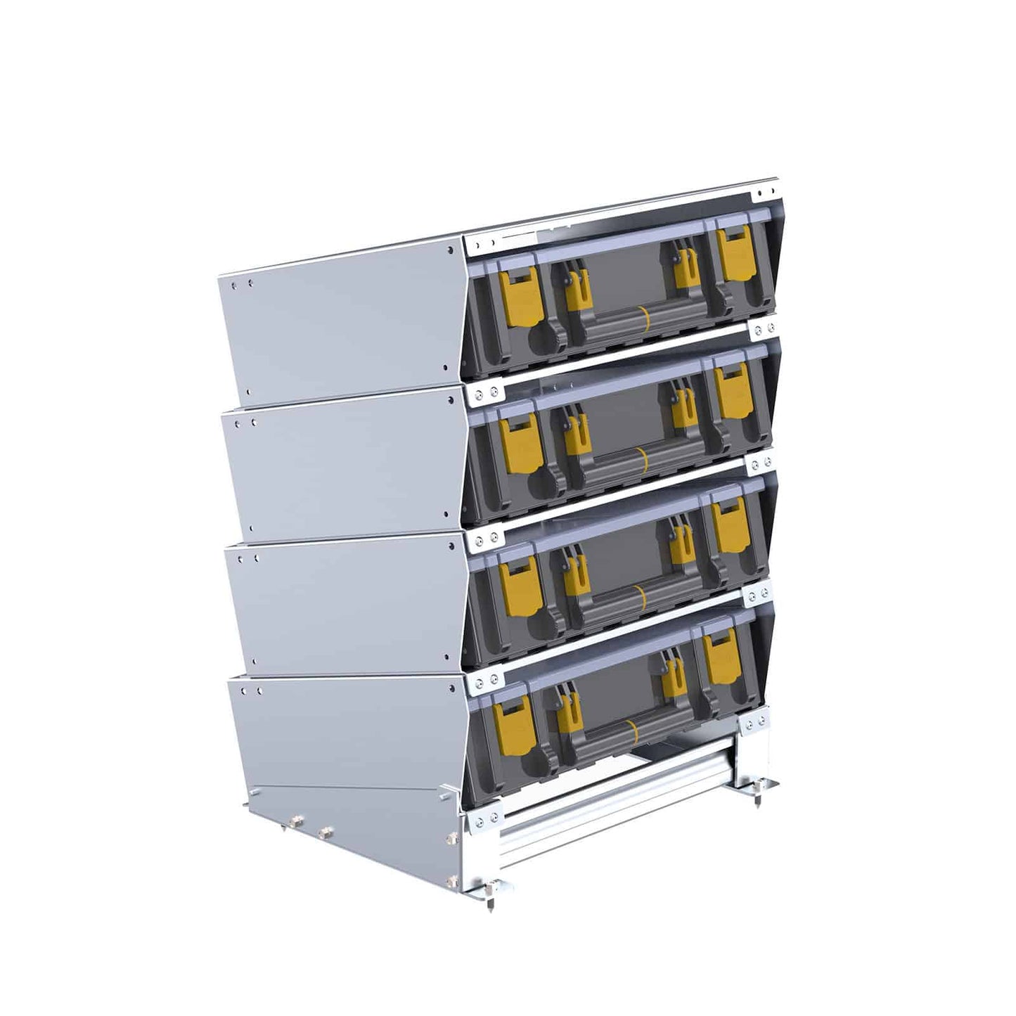 Partskeeper Parts Organizer Storage Cabinet w/ 4 Carry Cases – 62-U5074