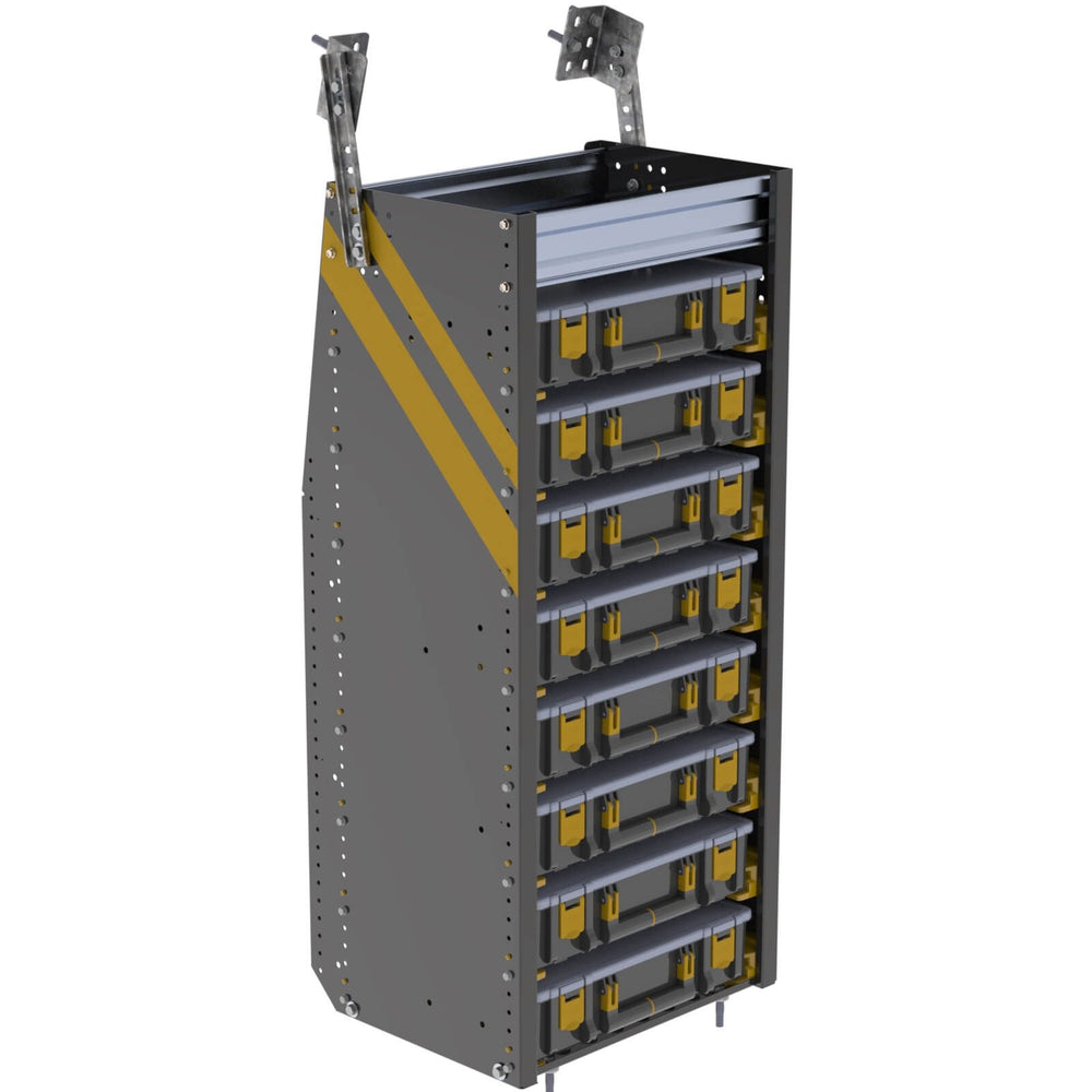 Partskeeper Parts Organizer Storage Cabinet w/ 8 Carry Cases – N4-PS20-8